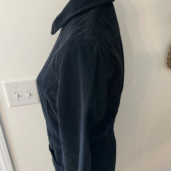 TOPSHOP Corduroy Black Zip Front Boiler Jumpsuit - Picture 8 of 16